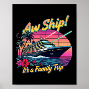 Affiche Croisière de voyage en famille Aw Ship 2025 Croisi