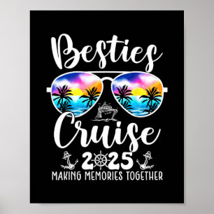 Affiche Croisière des meilleures amies 2025 Groupe d'amies