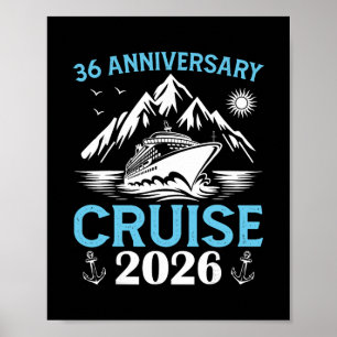 Affiche Croisière du 36e anniversaire 2026 tenue de mariag