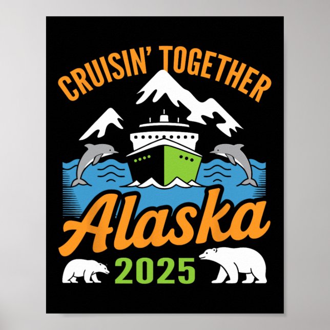 Affiche Croisière en Alaska 2025 En croisière ensemble Vac (Devant)