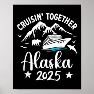 Affiche Croisière en Alaska 2025 Famille Vacances d'été Vo