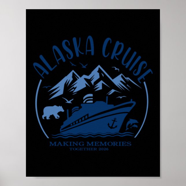 Affiche Croisière en Alaska 2026 (Devant)