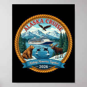 Affiche Croisière en Alaska 2026 Amis et famille appariés