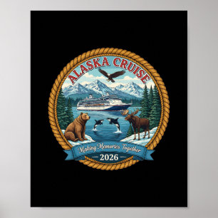 Affiche Croisière en Alaska 2026 Amis et famille appariés 