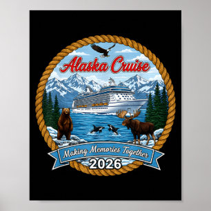 Affiche Croisière en Alaska 2026 Groupe de correspondants 