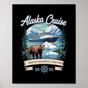 Affiche Croisière en Alaska correspondant en Alaska 2025 