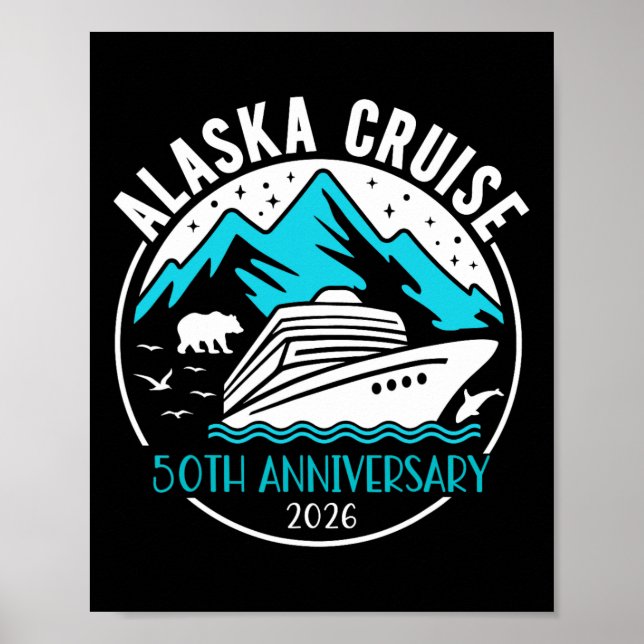 Affiche Croisière en Alaska pour les 50 ans de mariage 202 (Devant)