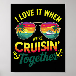 Affiche Croisière en famille 2025 J'adore quand on croise 