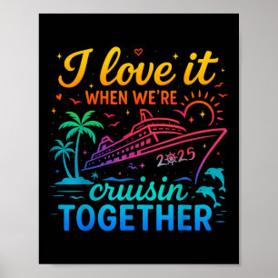 Affiche Croisière en famille 2025 J'adore quand on fait un