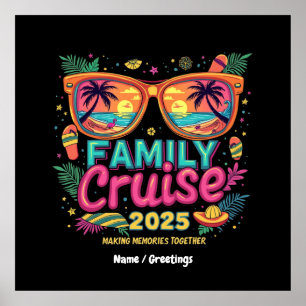 Affiche Croisière en famille 2025 Rassembler les souvenirs