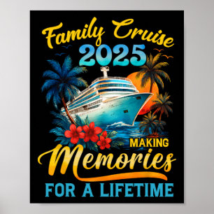 Affiche Croisière en famille 2025 Vacances d'été Réunion d