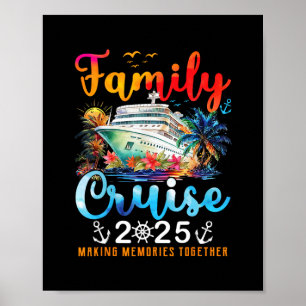 Affiche Croisière en famille 2025 Voyage vacances Famille