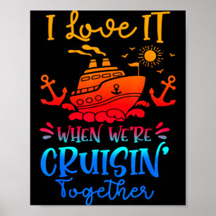 Affiche Croisière en famille 2026 J'adore quand on croise