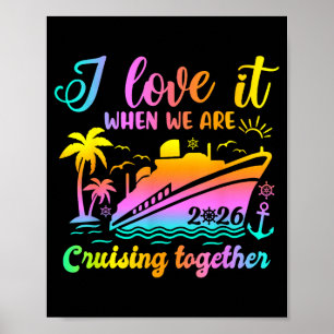 Affiche Croisière en famille 2026 J'adore quand on fait un