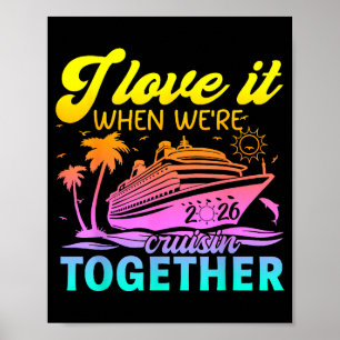 Affiche Croisière en famille 2026 J'adore quand on fait un