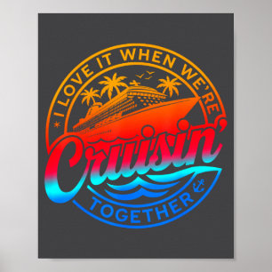 Affiche Croisière en famille 2026 J'adore quand on fait un