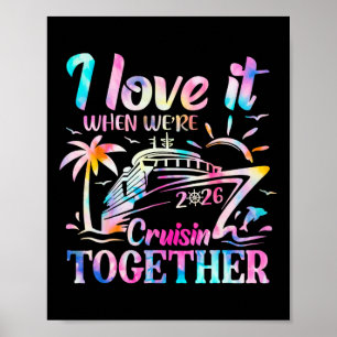 Affiche Croisière en famille 2026 J'adore quand on fait un