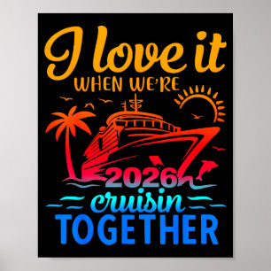 Affiche Croisière en famille 2026 J'adore quand on fait un