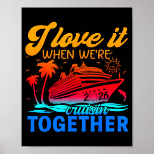 Affiche Croisière en famille 2026 J'adore quand on fait un
