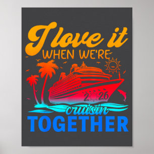 Affiche Croisière en famille 2026 J'adore quand on fait un