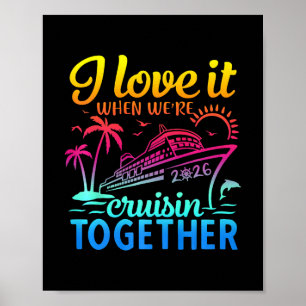 Affiche Croisière en famille 2026 J'adore quand on fait un