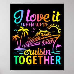 Affiche Croisière en famille 2026 J'adore quand on fait un