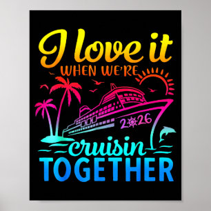 Affiche Croisière en famille 2026 J'adore quand on fait un