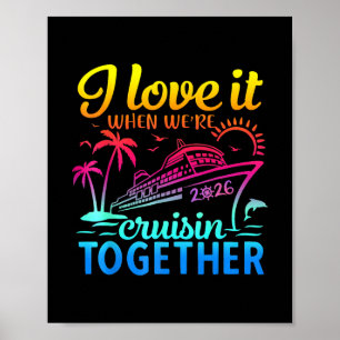 Affiche Croisière en famille 2026 J'adore quand on fait un