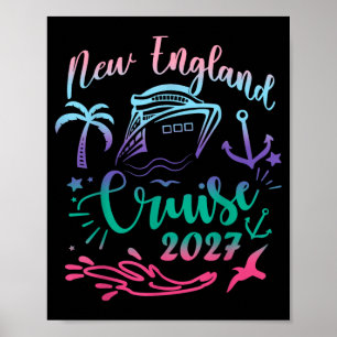 Affiche Croisière ensemble 2027 Voyage d'été en Nouvelle-A