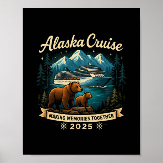 Affiche Croisière ensemble Alaska 2025 Famille Amie Alaska