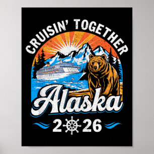 Affiche Croisière ensemble Alaska 2026 Famille Amie Alaska