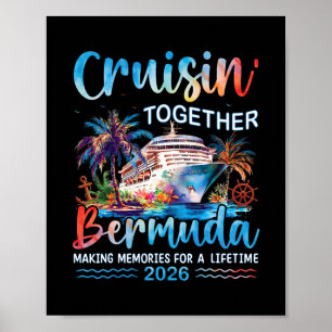 Affiche Croisière ensemble aux Bermudes 2026 Vacances en f