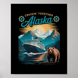 Affiche Croisière ensemble en Alaska, famille et amis asso