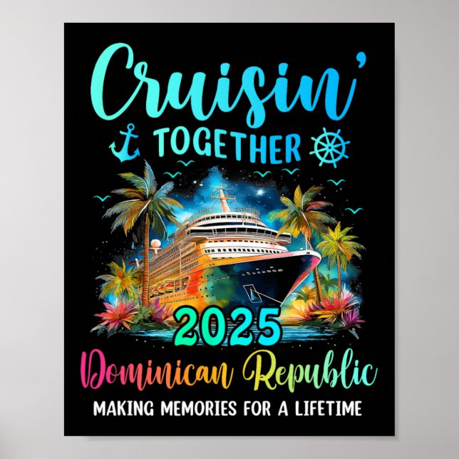Affiche Croisière ensemble en République dominicaine 2025  (Devant)