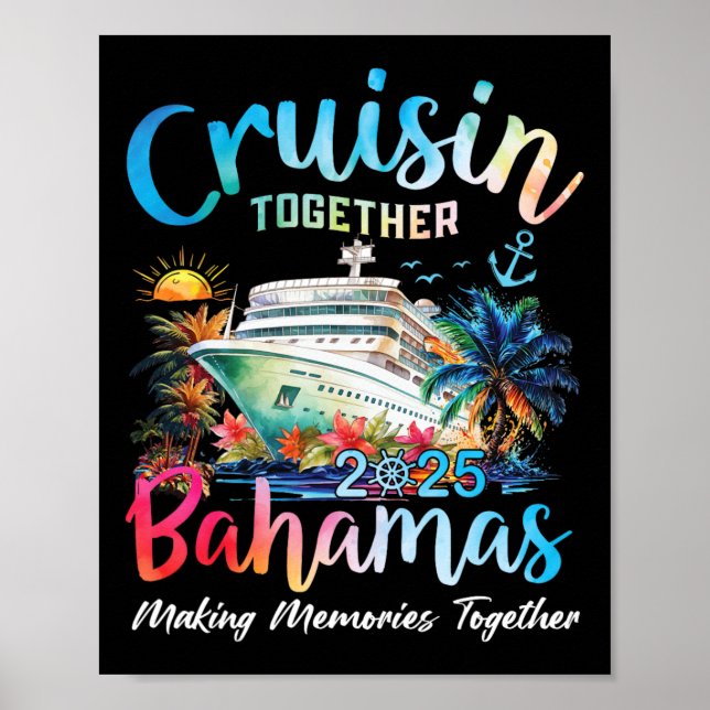 Affiche Croisière ensemble Hamas 2025 Création de souvenir (Devant)
