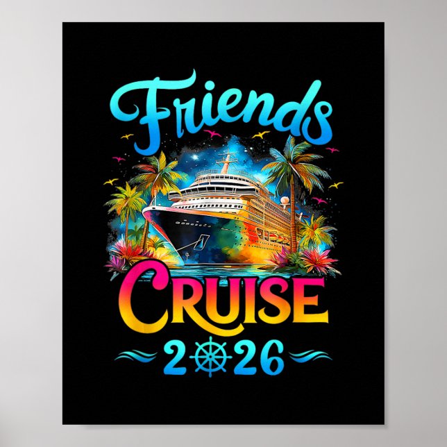 Affiche Croisière entre amis 2026 Équipage de croisière 20 (Devant)