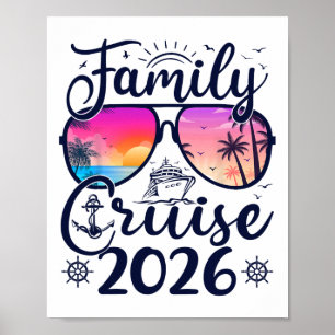 Affiche Croisière familiale 2026 Vacances d'été en famille