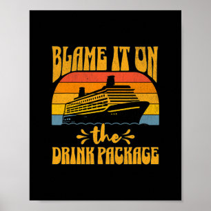 Affiche Croisière familiale amusante et assortie 