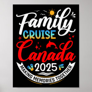 Affiche Croisière familiale au Canada 2025 Vacances famili