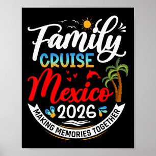 Affiche Croisière familiale au Mexique 2026 Été Vacances a