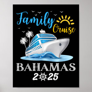 Affiche Croisière familiale aux Bahamas 2025 Équipe de vac