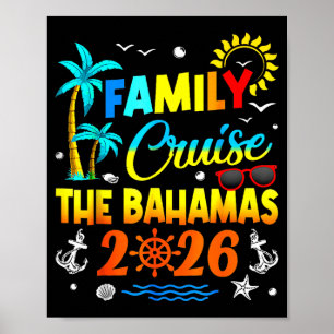 Affiche Croisière familiale aux Bahamas 2026 Été tenue ass