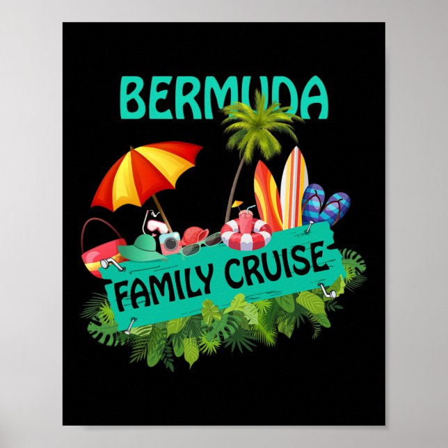 Affiche Croisière familiale aux Bermudes  (Devant)