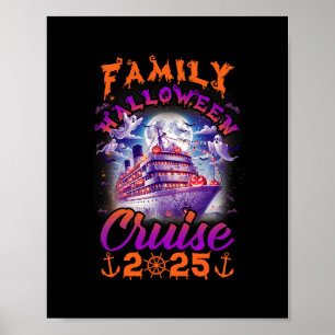 Affiche Croisière familiale Halloween 2025 tenue de famill