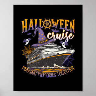 Affiche Croisière familiale Halloween tenue de croisière f
