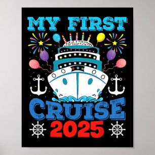 Affiche Croisière Famille Vacances Tee Navire Ancre Mon Pr