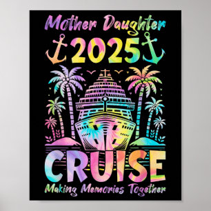 Affiche Croisière Fille Mère Voyage 2025 Drôle Maman Fille