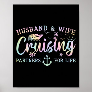 Affiche Croisière mari et femme 2025 couple assorti croisi