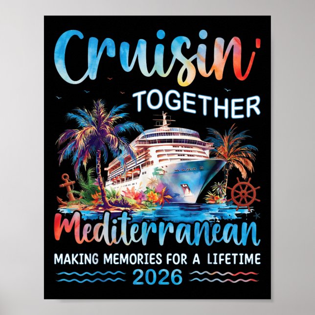 Affiche Croisière Méditerranéenne 2026 Croisière vacances  (Devant)