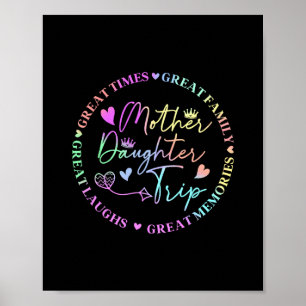 Affiche Croisière mère fille 2025 Maman fille drôle